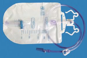 Urine Bag close system, with double-hook,with rope, with needleless sampling port